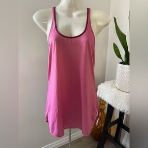 Lululemon Singlet race back magenta and gold No size tag,possibly Medium